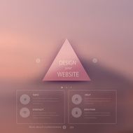 Vector web and mobile interface template Corporate website desi N7