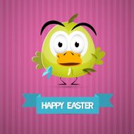 Easter Pink Background Illustration