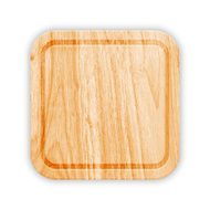 Wooden Cutting Board With Groove Vector