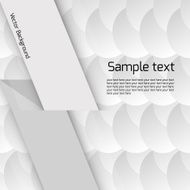 white geometric pattern with circles and place for text