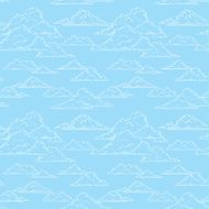 Clouds seamless pattern N28