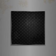 metallic diamond plate on brushed metal background
