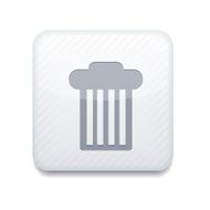 Vector white bin icon Eps10 Easy to edit