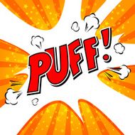Puff! Comic Speech Bubble Cartoon N5