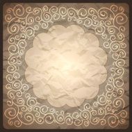 Vintage retro background with ornamental frame N2