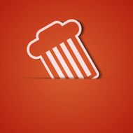 Vector background Orange icon applique Eps10 N29