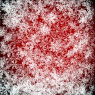 Abstract Christmas background with soft fluffy snowflakes