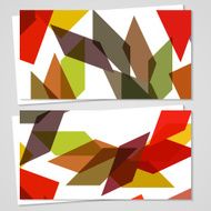 Vector business-card set for your design N531