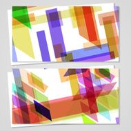 Vector business-card set for your design N533