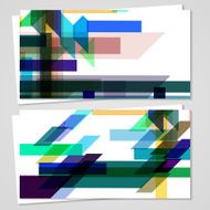 Vector business-card set for your design N535