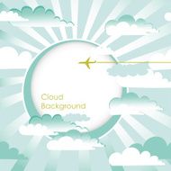blue sky with clouds N36