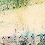 Abstract painted background on collage paper texture