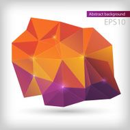 Abstract modern glossy polygonal background N3