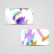 Vector business-card set for your design N537