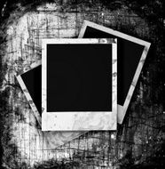 Blank photo frame on the grunge N11