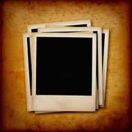 Blank photo frame on the grunge N12