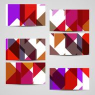 Vector business-card set for your design N541