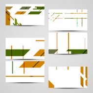 Vector business-card set for your design N546