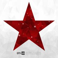 vector abstract star polygonal background