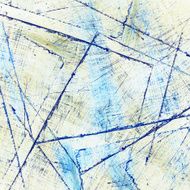 Abstract watercolor painting with collage paper texture N3