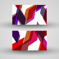 Vector business-card set for your design N549