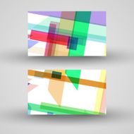 Vector business-card set for your design N552