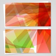 Vector business-card set for your design N554
