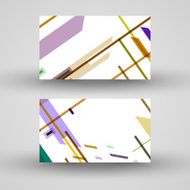 Vector business-card set for your design N558