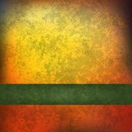 abstract grunge background with dark green ribbon