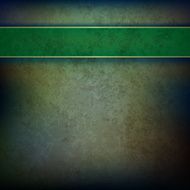 abstract gray grunge background with green ribbon