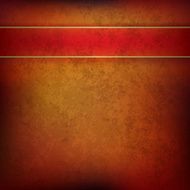 abstract brown grunge background with red ribbon