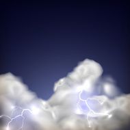abstract background with storm clouds and lightning