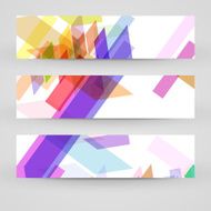 Vector banner set for your design N249