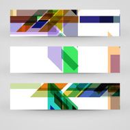 Vector banner set for your design N251