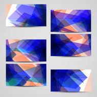 Vector business-card set for your design N563