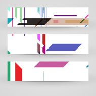Vector banner set for your design N253