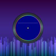 Vector record disk abstract background for your design