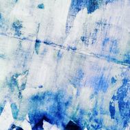 Abstract watercolor painting with collage paper texture N4