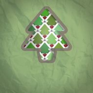 Christmas Tree Cut-out Background