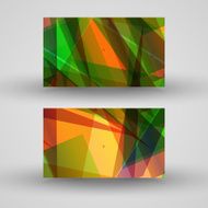 Vector business-card set for your design N571