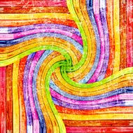 colorful wooden twirl
