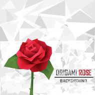 origami rose vector N2