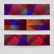 Vector banner set for your design N261