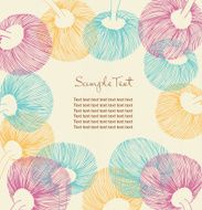 Retro flower banner with place for your text N2