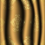 vintage material with gold pattern