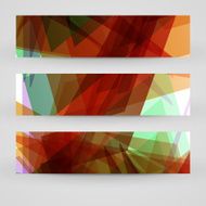 Vector banner set for your design N268