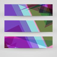 Vector banner set for your design N269