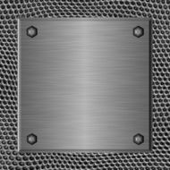 Brushed metal plate N3