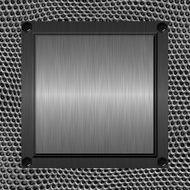 Brushed metal plate N4