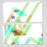 Vector business-card set for your design N578